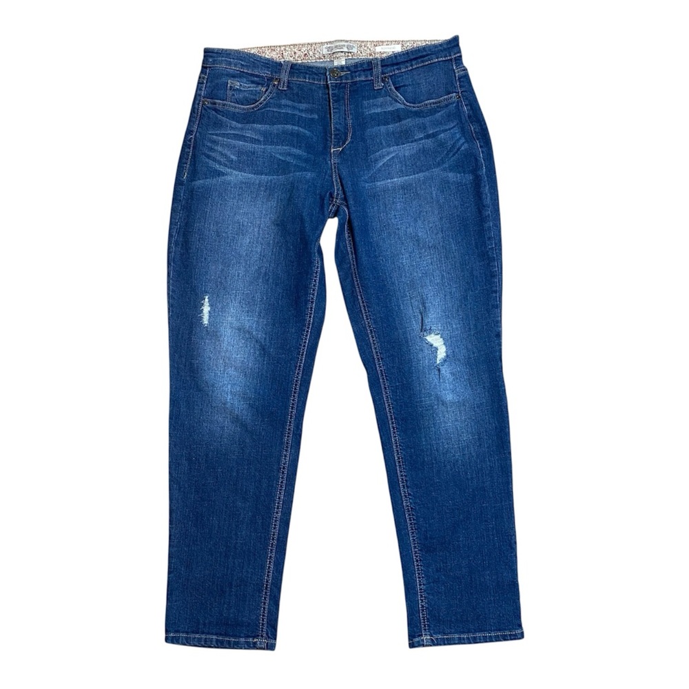 Vintage America Boyfriend Destroyed Women Fit Blue Jeans